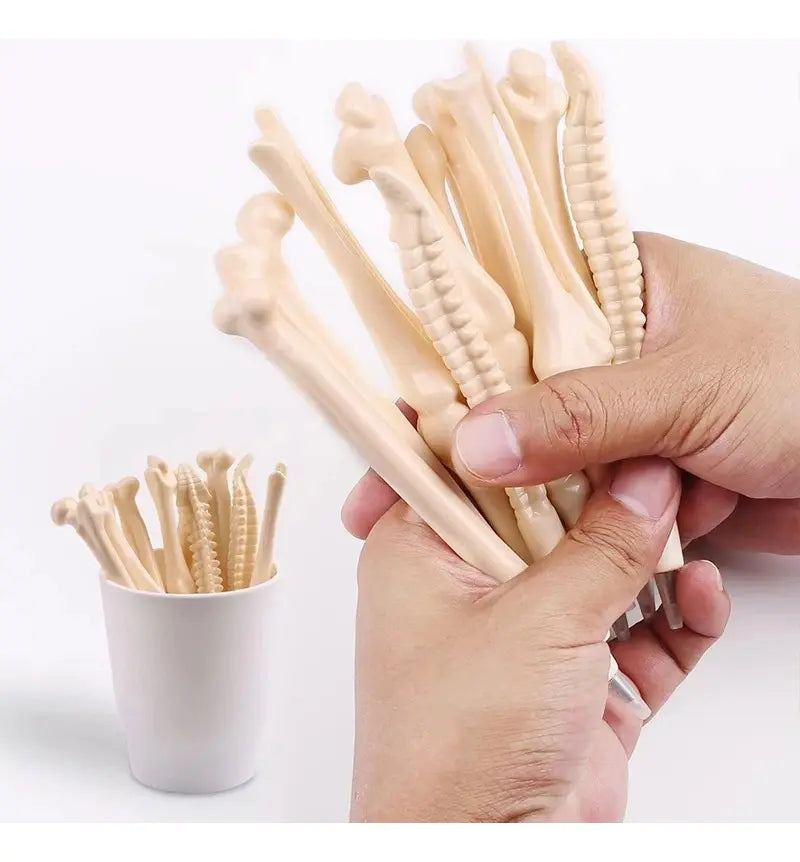 12 Lápiz Forma De Huesos Kinesiólogo Para Niños Y Adultos