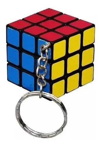 12 Llaveros Cubo Rubix Sopresa Cumpleaños Color De La Estructura Negro