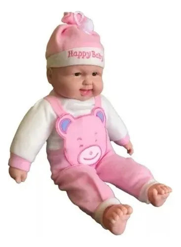 Muñeca Bebe Carcajadas Happy Baby 50cm