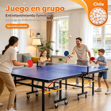 Pelotas de Ping Pong Set de 60 Unidades | Juego y Entretenimiento Seguro para Niños y Familia