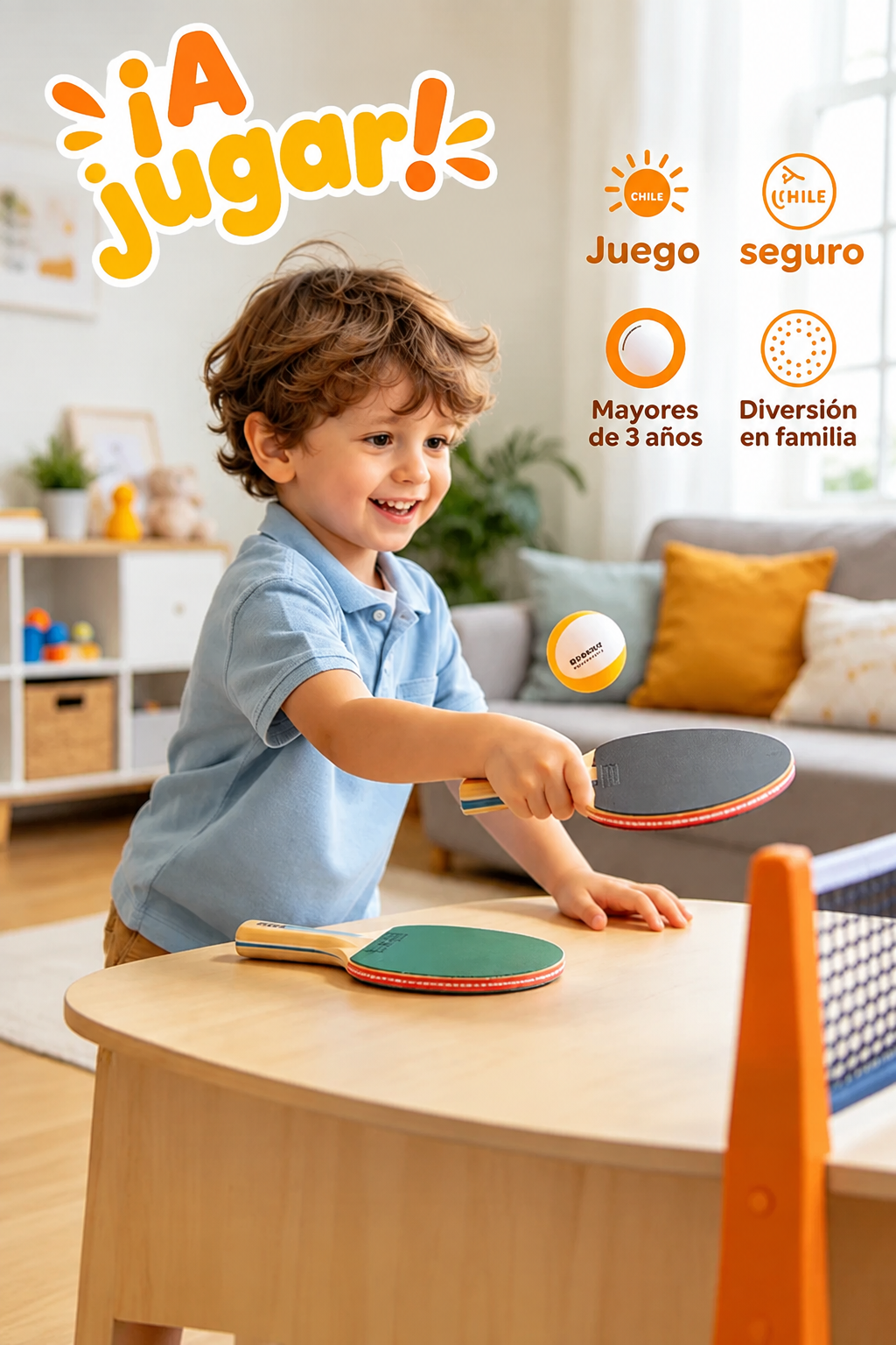 Pelotas de Ping Pong Set de 60 Unidades | Juego y Entretenimiento Seguro para Niños y Familia