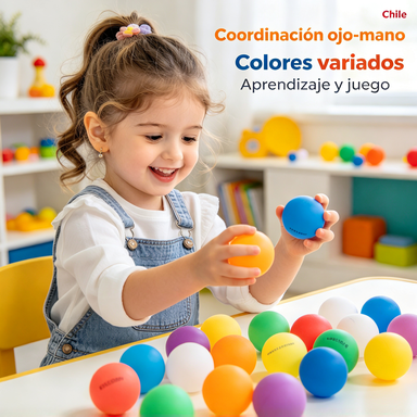 Pelotas de Ping Pong Set de 60 Unidades | Juego y Entretenimiento Seguro para Niños y Familia