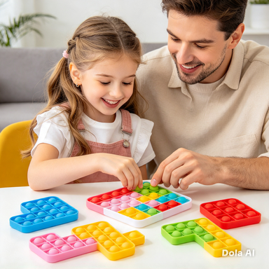 Tetris Pop It Puzzle Antiestrés 26 Piezas | Juego Sensorial Fidget Toy