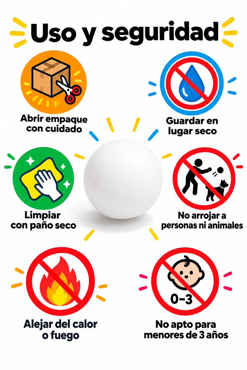 Pelotas de Ping Pong Set de 60 Unidades | Juego y Entretenimiento Seguro para Niños y Familia