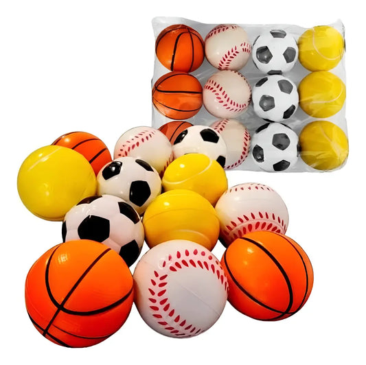 Antiestres 12 Pelotas Pelota Juego Para Niños Cotillon