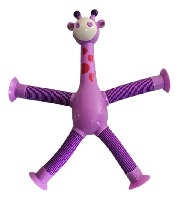 10 Jirafas Tubos Pop Con Ventosa Sensorial Para Niños