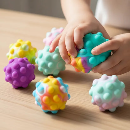 10 Pelotas Pop Its Sensoriales Regalo Cotillon