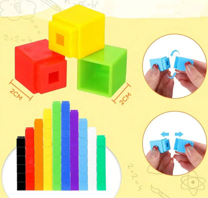 Caja Con 100 Unidades De Bloques De Construcción