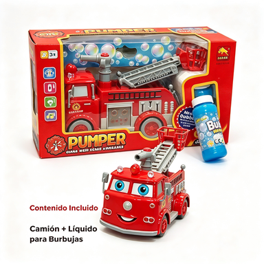 Camión Bomberos Burbujas Fun Pumper Juguete Infantil