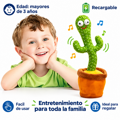 Cactus Bailarín | Juguete Interactivo que Canta, Baila y Repite