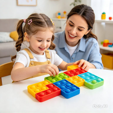 Tetris Pop It Puzzle Antiestrés 26 Piezas | Juego Sensorial Fidget Toy